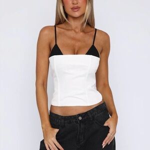 White Fox corset bustier (Girl About Town)
